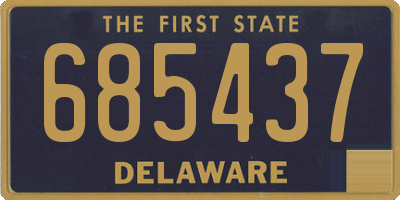 DE license plate 685437