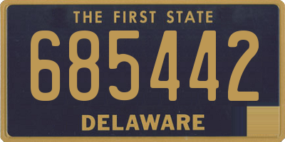 DE license plate 685442