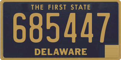 DE license plate 685447