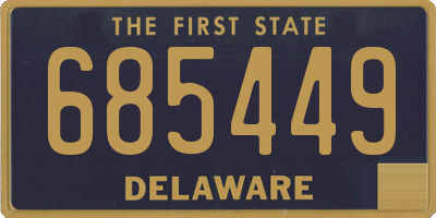 DE license plate 685449