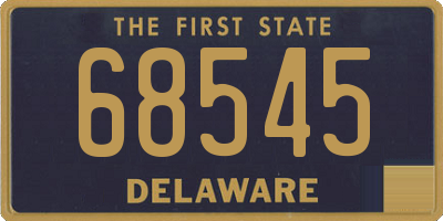 DE license plate 68545