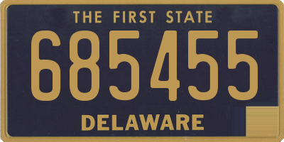 DE license plate 685455