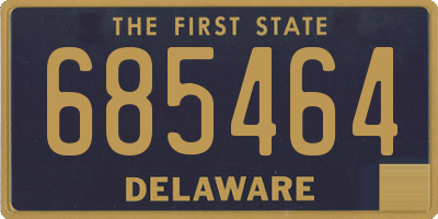 DE license plate 685464