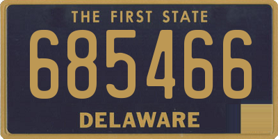 DE license plate 685466