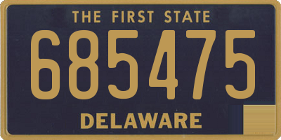 DE license plate 685475