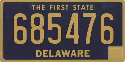 DE license plate 685476