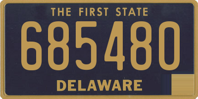 DE license plate 685480
