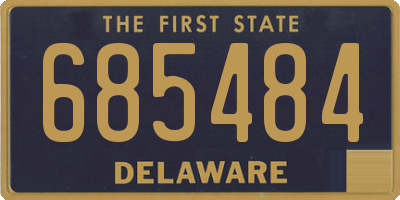 DE license plate 685484