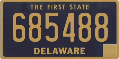 DE license plate 685488