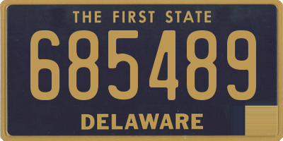 DE license plate 685489