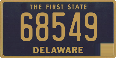 DE license plate 68549