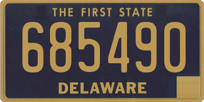 DE license plate 685490