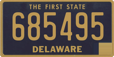 DE license plate 685495