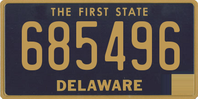 DE license plate 685496