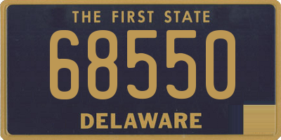 DE license plate 68550