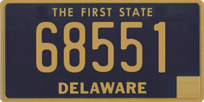 DE license plate 68551