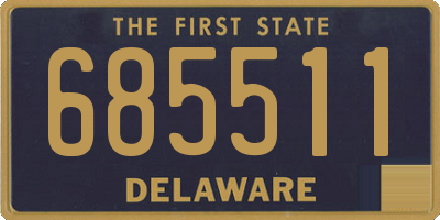 DE license plate 685511