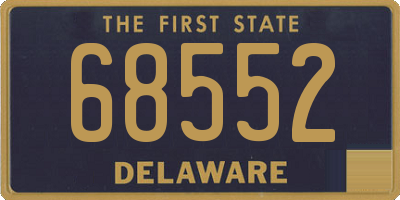 DE license plate 68552