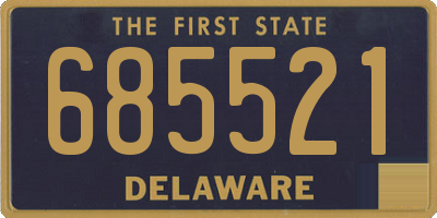 DE license plate 685521