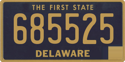 DE license plate 685525