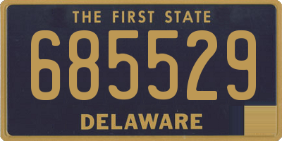 DE license plate 685529