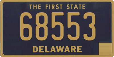 DE license plate 68553