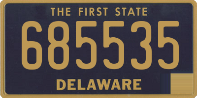 DE license plate 685535