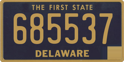 DE license plate 685537