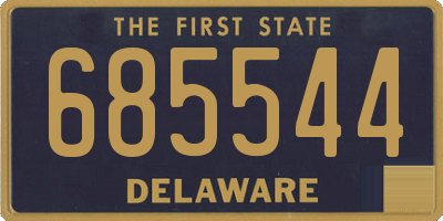 DE license plate 685544