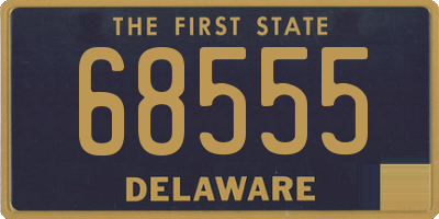 DE license plate 68555