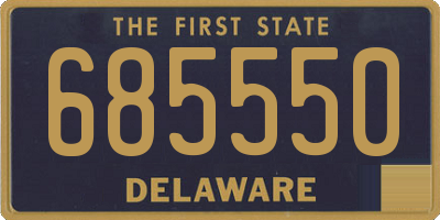 DE license plate 685550