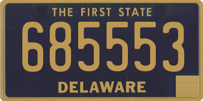 DE license plate 685553