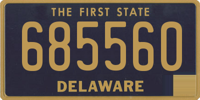 DE license plate 685560
