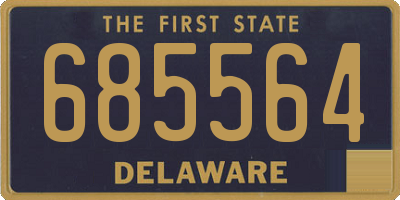 DE license plate 685564