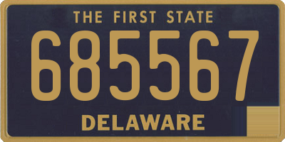 DE license plate 685567
