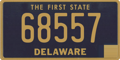 DE license plate 68557