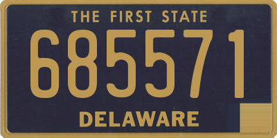 DE license plate 685571