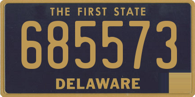 DE license plate 685573