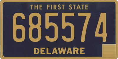 DE license plate 685574