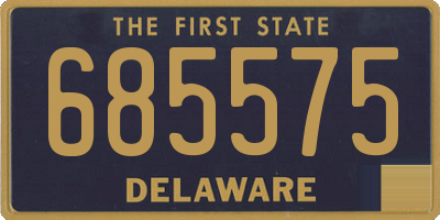 DE license plate 685575