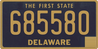 DE license plate 685580