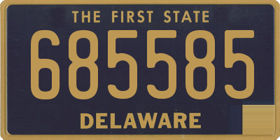 DE license plate 685585