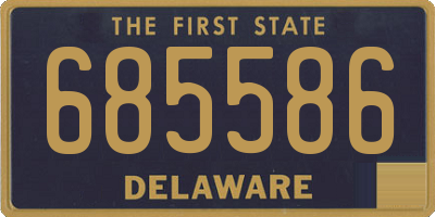 DE license plate 685586