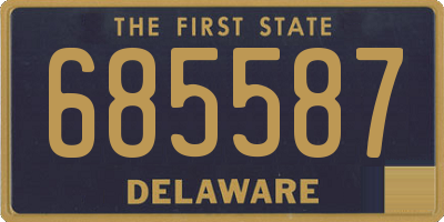 DE license plate 685587