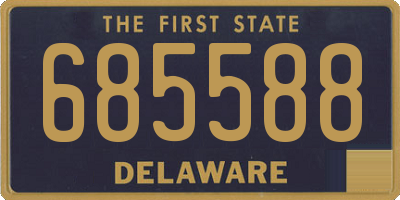 DE license plate 685588