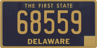 DE license plate 68559