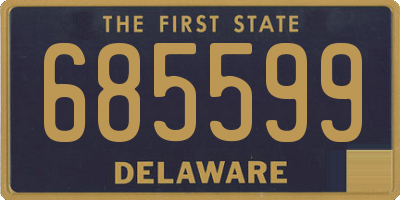 DE license plate 685599
