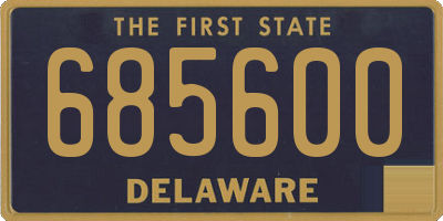 DE license plate 685600
