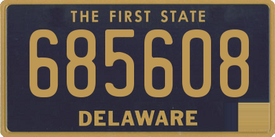 DE license plate 685608