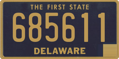 DE license plate 685611